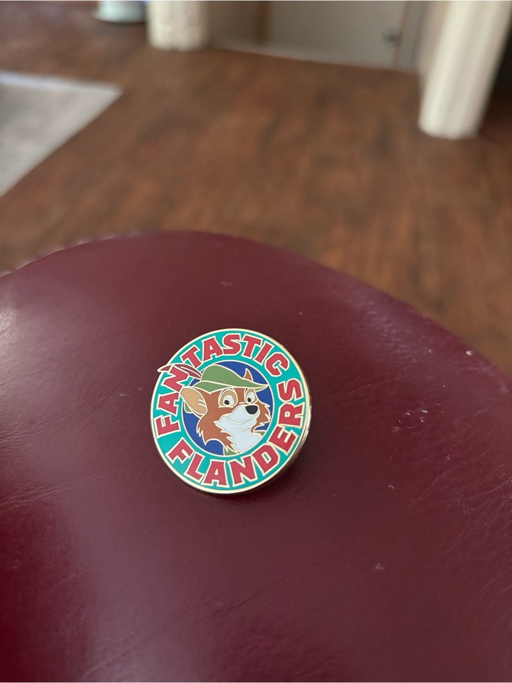 Fantastic Flanders Enamel Pin - Colorful Cartoon Fox